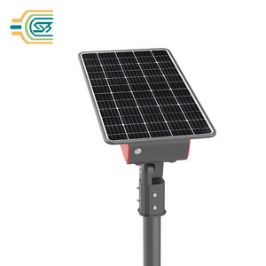 Lampadaire solaire tout-en-un 35W LED en aluminium IP65 5000K lumière du jour mono cellule Si montage mural éclairage extérieur - Product Image 2