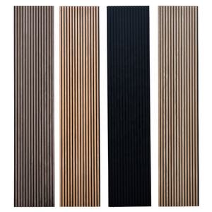 Panneau acoustique moderne en lattes de bois, fibre de polyester marbrée pour hôtels - NRC 1.0, écologique, design graphique, panneau de plafond/mur - Product Image 2