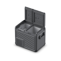 Mini-réfrigérateur portable double zone 45L 12V/24V/AC 100-240V à compresseur avec plage de température de refroidissement de -22°C à 20°C