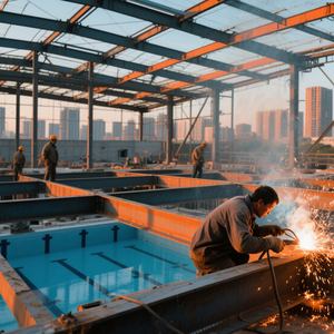 Pont piétonnier en structure d'acier préfabriquée, galvanisé léger, certifié ASTM, haute résistance, anti-corrosion, résistant à la rouille - Product Image 6