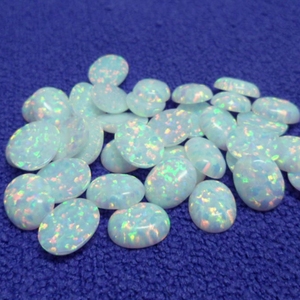 Nhà Máy Giá Phòng Thí Nghiệm Tạo Ra <span class=keywords><strong>Opal</strong></span> Màu Xanh Lửa <span class=keywords><strong>Opal</strong></span> Cabochon Hạt Để Làm Đồ Trang Sức - Product Image 5