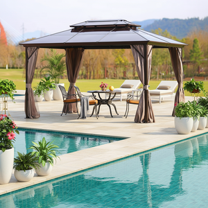 YIZAN YIZAN-3096 Gazebo de <span class=keywords><strong>jardin</strong></span> moderne de haute qualité <span class=keywords><strong>pour</strong></span> l'extérieur, avec <span class=keywords><strong>toit</strong></span> double en alliage d'aluminium, écologique, antirouille, design soigné - Product Image 3