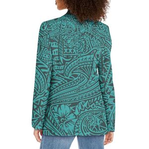 Totem polynésien marque Designer mode Blazer impression sur demande hiver à manches longues veste chaude avec la meilleure vente <span class=keywords><strong>manteau</strong></span> de fille personnalisé - Product Image 3