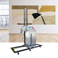 Impresora de Pared 3D de 2.5m a Buen Precio, Impresora de Inyección de Tinta UV para Paredes con Riel y Rueda para Impresión de Fondos