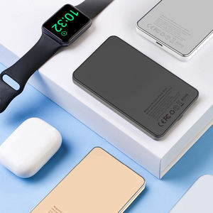 고품질 5000mAh 미니 보조배터리, LED 디스플레이 탑재 마그네틱 무선 충전기, 아이폰 17 16 Pro용 20W 슬림 파워뱅크 - Product Image 4