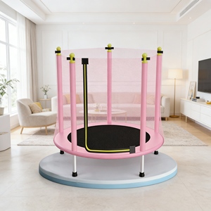Mini <span class=keywords><strong>trampoline</strong></span> à faible impact pour adultes, avec <span class=keywords><strong>barre</strong></span> en <span class=keywords><strong>mousse</strong></span> réglable, pour la remise en forme et le rebond en salle de sport. - Product Image 3