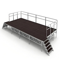Podium de concert, mariage, événement en plein air, scène mobile facile à installer, plateforme de scène portable intelligente