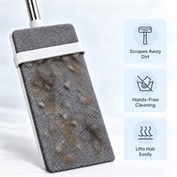 Vente en gros de serpillères plates à auto-essorage personnalisées, serpillères rotatives à 360 degrés en microfibre pour le nettoyage des sols en bois dur et en carrelage