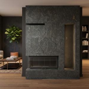 Revêtement mural intérieur moderne en pierre d'ardoise flexible écologique Triton Stones, 2 mm, dos en résine, léger, imperméable - Product Image 1