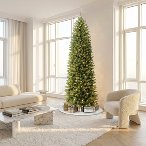 <span class=keywords><strong>Sapin</strong></span> de Noël <span class=keywords><strong>artificiel</strong></span> amincissant de 2,1 m (7 pieds) type Fraser Fir pré-éclairé, avec 350 lumières claires et 1188 pointes de branches réalistes et denses - Product Image 6