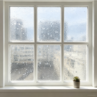 Autocollant de verre PVC anti-UV et anti-adhésif, film de fenêtre écologique pour la maison, la salle de bain et le salon