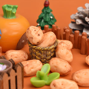 Mini Patatas Horneadas de Resina con Base Plana para Manualidades, Scrapbooking, Joyería, Horquillas, Decoración de Fundas de Teléfono y Accesorios - Product Image 2