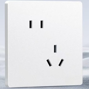 86형 매립형 무광 패널 벽 스위치 소켓 10A 50/60HZ 1구 2방향 5핀 827 라이트 클라우드 화이트 - Product Image 2