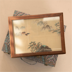 Petite boîte à bijoux en bois brodée Su - Mini ICH Artisanat <span class=keywords><strong>de</strong></span> luxe exquis, cadeau idéal pour ranger boucles d'oreilles et bagues - Product Image 2