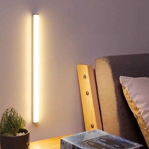 Luz LED Recargable USB de 297 mm con Sensor de Movimiento, Luz Nocturna Magnética Regulable, Luz de Armario Inalámbrica de Tira Larga - Product Image 1