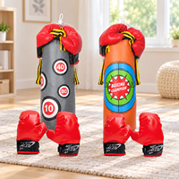 Ensemble de boxe pour débutants pour enfants avec sac de frappe, jouet pour les sports de loisirs, jeux d'introduction et activités d'entraînement