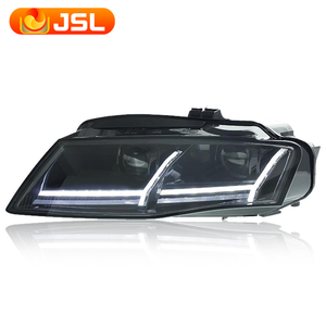 Pour Audi <span class=keywords><strong>A4</strong></span>, lentille de projecteur de phare, 2009-2012, signal dynamique, phare <span class=keywords><strong>A4</strong></span> B8, phare à diode électroluminescente, DRL, accessoires de voiture - Product Image 2