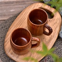 Chope à bière en bois, tasse à eau, Style en bois de chêne classique Antique de haute qualité pour Bar, fête et usage domestique