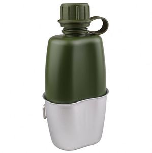 Échantillon gratuit : Gourde de sport pliable avec mousqueton pour voyage, camping, randonnée, pique-nique - Product Image 1