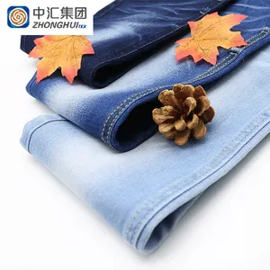 Zhonghui Groothandel Interlock Denim Stof In Italië Jeans Stof Molen Hoge Kwaliteit 98% Katoen 2% Spandex