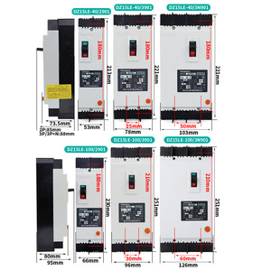 Disjoncteur à boîtier moulé Tianzheng DZ15LE 100A 3P 380V à déclenchement électronique et commande manuelle - Product Image 1