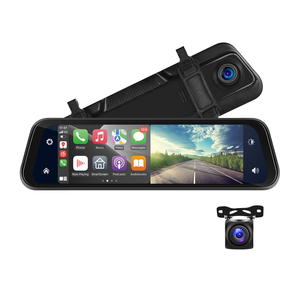Dashcam para Coche CarPlay AUTO 4K con Lente Dual Tipo Espejo, <span class=keywords><strong>DVR</strong></span> WiFi para Coche 4K, Caja Negra para Coche 4K, Dash Cam Frontal y Trasera para Coche - Product Image 1