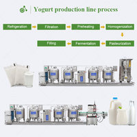 Ligne de production et prix de la machine de fabrication de yaourt grec et de yaourt de chèvre entièrement automatique pour usine laitière