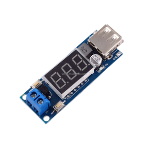 YIXINTAI DC-DC step-down <strong>power</strong> <strong>supply</strong> buck <strong>module</strong> 6.5v/12V ~ 40V to 5V converter +voltage meter USB charging for mobile phone - Product Image 2