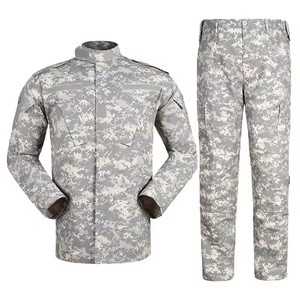 Ensemble uniforme camouflage pour homme en polyester et coton tissé, pantalon et chemise tactiques pour usage extérieur - Product Image 6