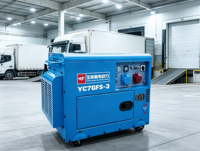 Générateur diesel silencieux Yuchai YC7GFS-3 7 kW, efficacité 91 %, 230 V, 1800 tr/min, démarrage électrique, haute efficacité, insonorisé, monophasé