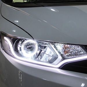 Sanvi Automobile 12v 6000K Xenon Headlight Assembly for Honda-Fit -Jazz 2014-2018 <b>Lights</b> with HD Hella-5 Lens LED Angel Eye DRL - Product Image 6