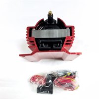 Nueva Bobina de Encendido Remota IGNITION-STAR de 50000 Voltios, Color Rojo, E-COIL, Ajuste Universal, 1 Año de Garantía
