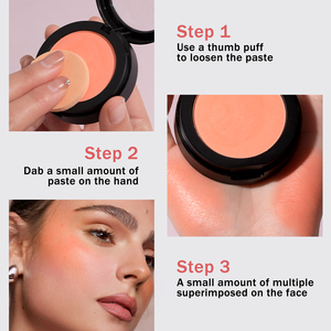 Maquillage à haute pigmentation Surligneur de maquillage Blush Blush sur palette Single Make Your Own Brand Private Label Cream Blush - Product Image 5