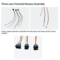 Harnais de câblage multi-conducteurs étanche personnalisé, assemblage de câbles adaptateur d'alimentation haute tension pour la recharge de véhicules électriques