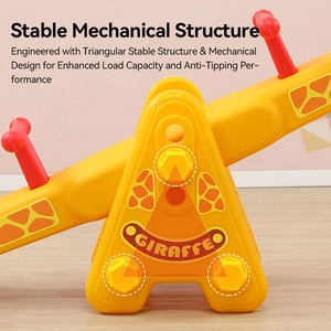 Balançoire pour enfants en plastique réglable en hauteur sur 3 niveaux pour une utilisation en intérieur/extérieur, design <span class=keywords><strong>girafe</strong></span> pour les tout-petits - Product Image 6