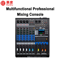 Consola Mezcladora de Audio Profesional de 8 Canales HL-W8/12/16, Bluetooth 5.3, USB, 100 Efectos DSP, Alimentación Phantom de 48V, Ecualizador DJ Estéreo