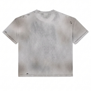 Camisetas de Corte Cuadrado para Hombre, 300 g/m², 100% Algodón, Estampado Gráfico con Pedrería, Estilo Desgastado, Streetwear, Lavado Ácido, Estilo <span class=keywords><strong>Grunge</strong></span> - Product Image 2