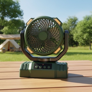 Ventilateur de camping rechargeable 10000 mAh, lanterne LED, ventilateur de tente portable, ventilateur de bureau USB, compatible voiture, télécommande, vente chaude - Product Image 1
