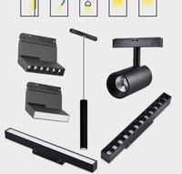 Système d'éclairage sur rail magnétique LED à montage en surface, design modulaire DC24V 48V, spots magnétiques LED