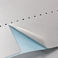 Formulari Commerciali A4 Perforati a Tre Voci per Facile Separazione, Carta NCR Resistente per Immagini, 100% Polpa di Legno Vergine, Carta Patinata