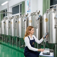 ODM CGBREW Équipement complet de microbrasserie de bière, toute capacité 500-1500 litres 20BBL, configuration complète, PLC, garantie 3 ans, triphasé