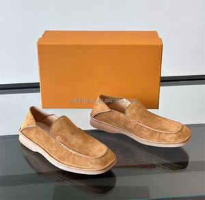 <span class=keywords><strong>Mocassin</strong></span> décontracté en cuir de veau riche en <span class=keywords><strong>daim</strong></span> <span class=keywords><strong>marron</strong></span> Derby nouveau avec étiquettes en cuir affaires unisexe chaussures habillées pour hommes mocassins pour hommes en <span class=keywords><strong>daim</strong></span> - Product Image 4