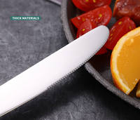 24 pièces ensemble de couverts de cuisine en acier inoxydable, couteau à Dessert cuillère couverts fourchette accessoires de table