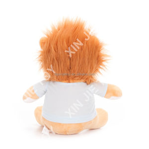 Peluche de León Personalizado de Fábrica, Camiseta con Dibujo Animado, Juguete de Peluche con Icono de León Impreso, Peluche de León con Huella Personalizada - Product Image 2