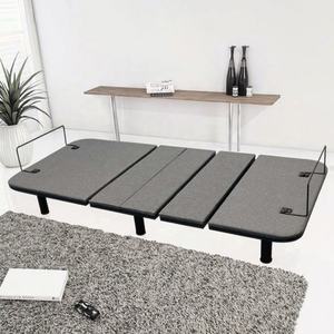 <span class=keywords><strong>Lit</strong></span> électrique motorisé intelligent pliable moderne <span class=keywords><strong>de</strong></span> haute qualité avec surface <span class=keywords><strong>en</strong></span> lin gris pour chambre appartement hôtel et salon - Product Image 6