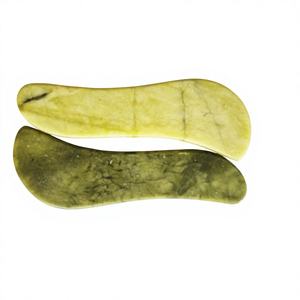 Rouleau de massage Gua Sha de haute qualité avec boîte Masseur de visage en jade naturel Xiuyan avec logo personnalisé - Product Image 3