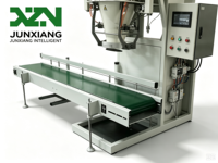Máquina de Envasado de Gránulos Semiautomática de 10-50 KG, Controlada por PLC, Tipo Banda, Alta Productividad y Precisión