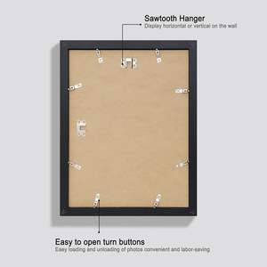 Marco de Madera Blanco y Negro para Pósteres, Fotos e Imágenes en Tamaños A1, A2, A3, A4, A5, 4x6, 5x7, 6x8, 8x10, 11x14, 12x16 - Product Image 2