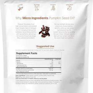 Suplemen pertumbuhan rambut alami minyak biji labu gel lembut 180 Kapsul dengan campuran asam lemak meningkatkan fungsi kantung kemih - Product Image 5