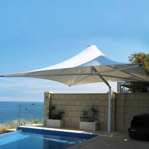 Toldos de sombrilla para paisaje: sombrillas de membrana tensada, refugios cuadrados para el sol/lluvia de parques/lugares escénicos, toldos para pabellones al aire libre - Product Image 2